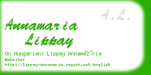 annamaria lippay business card